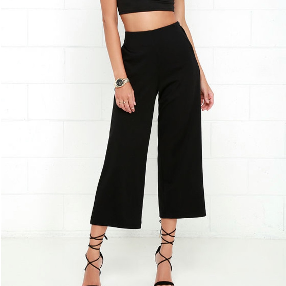 Brand New Black Culotte Pants